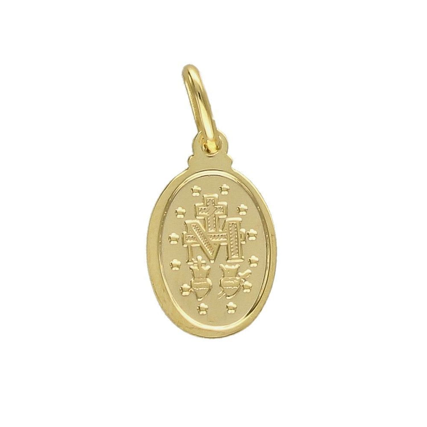 Złota zawieszka 333 Matka Boża Niepokalana 'Cudowny Medalik' ZA 1533 (1).jpg